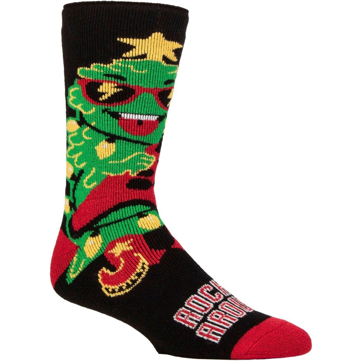 Thermosocken mit rockendem Weihnachtsbaum