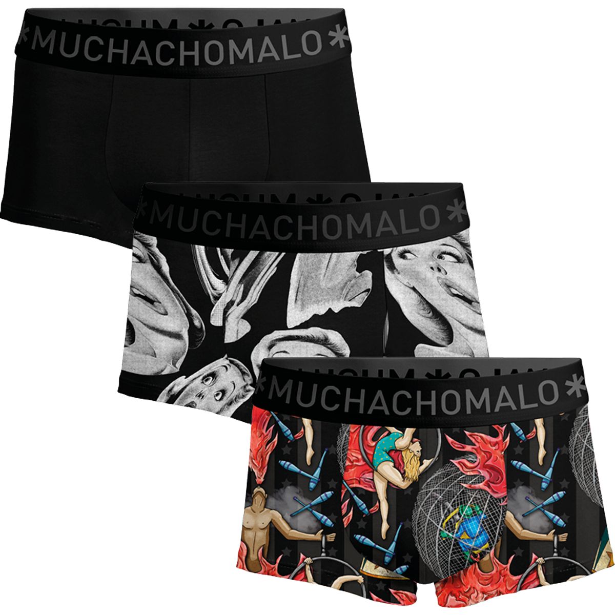 Baumwoll-Boxershorts mit Künstler-Prints