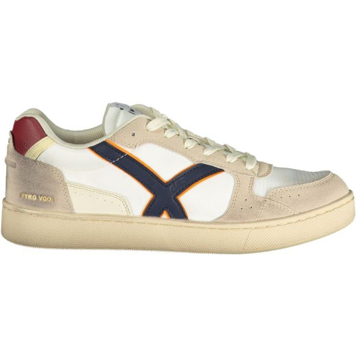 Sportive Low-Top Sneaker im Materialmix