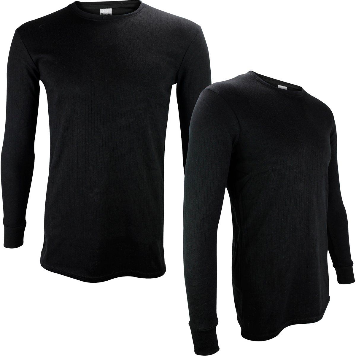 Geripptes Langarm-Thermo-Set
