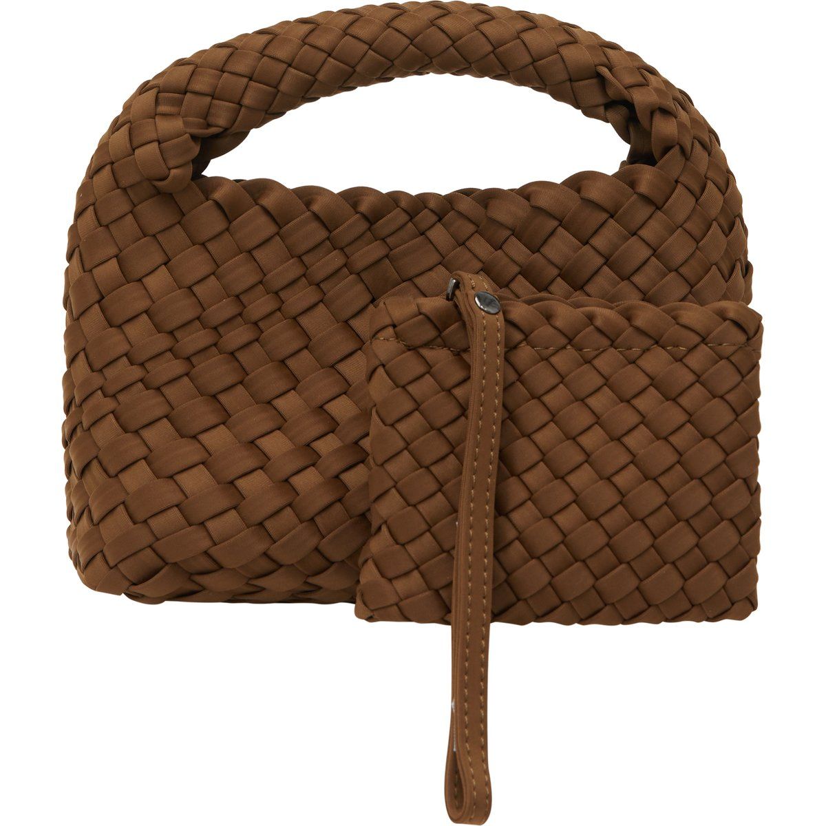 Geflochtene Neopren-Tasche mit Beutel