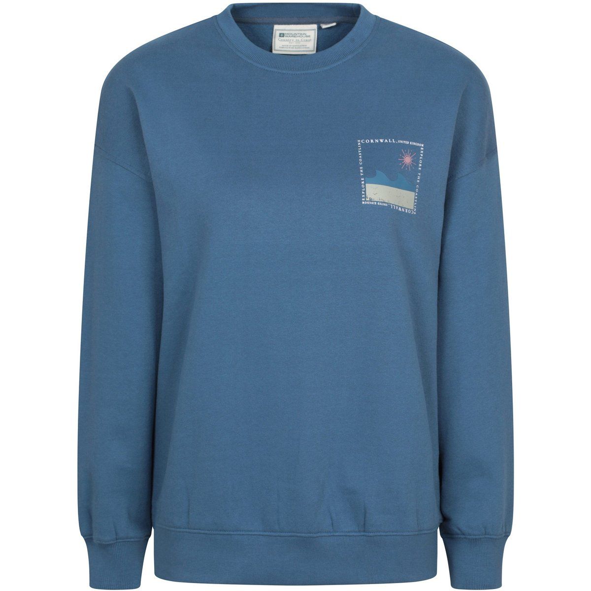 Sweatshirt mit Cornwall Küsten-Grafik
