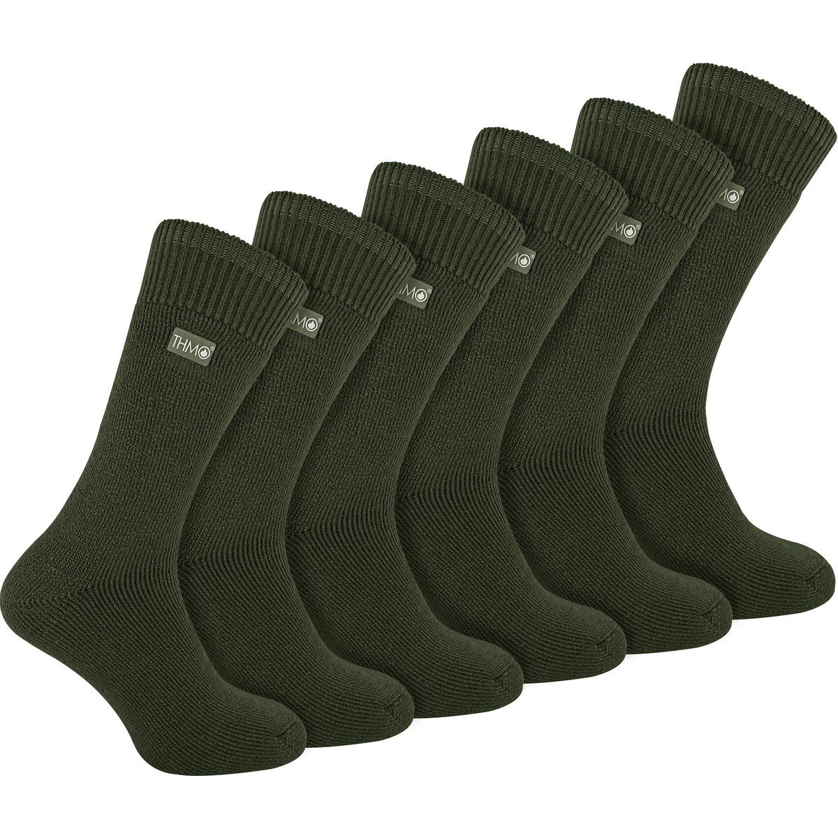 Gepolsterte Gerippte Thermo-Crew-Socken