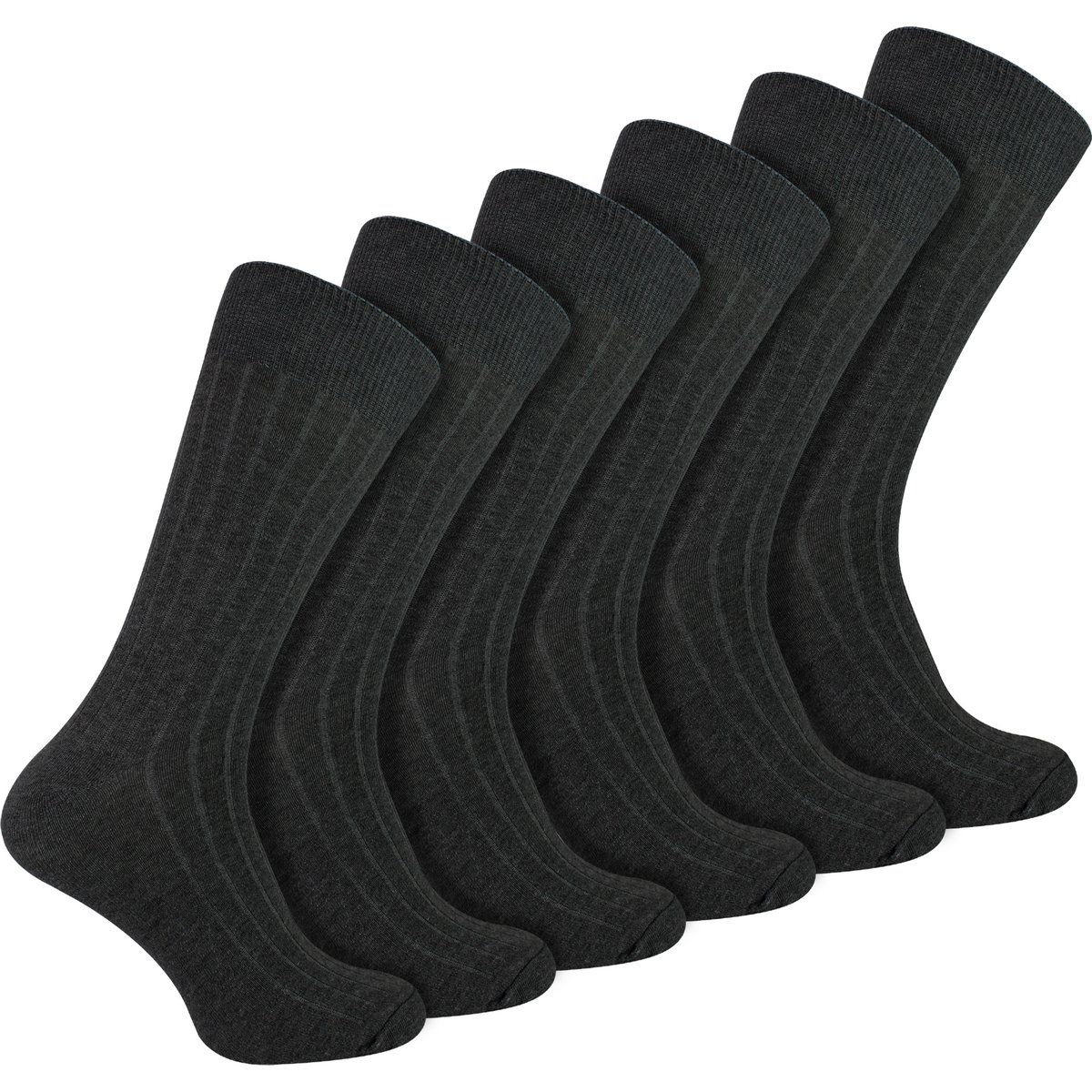 Klassische Gerippte Baumwoll-Dress-Socken