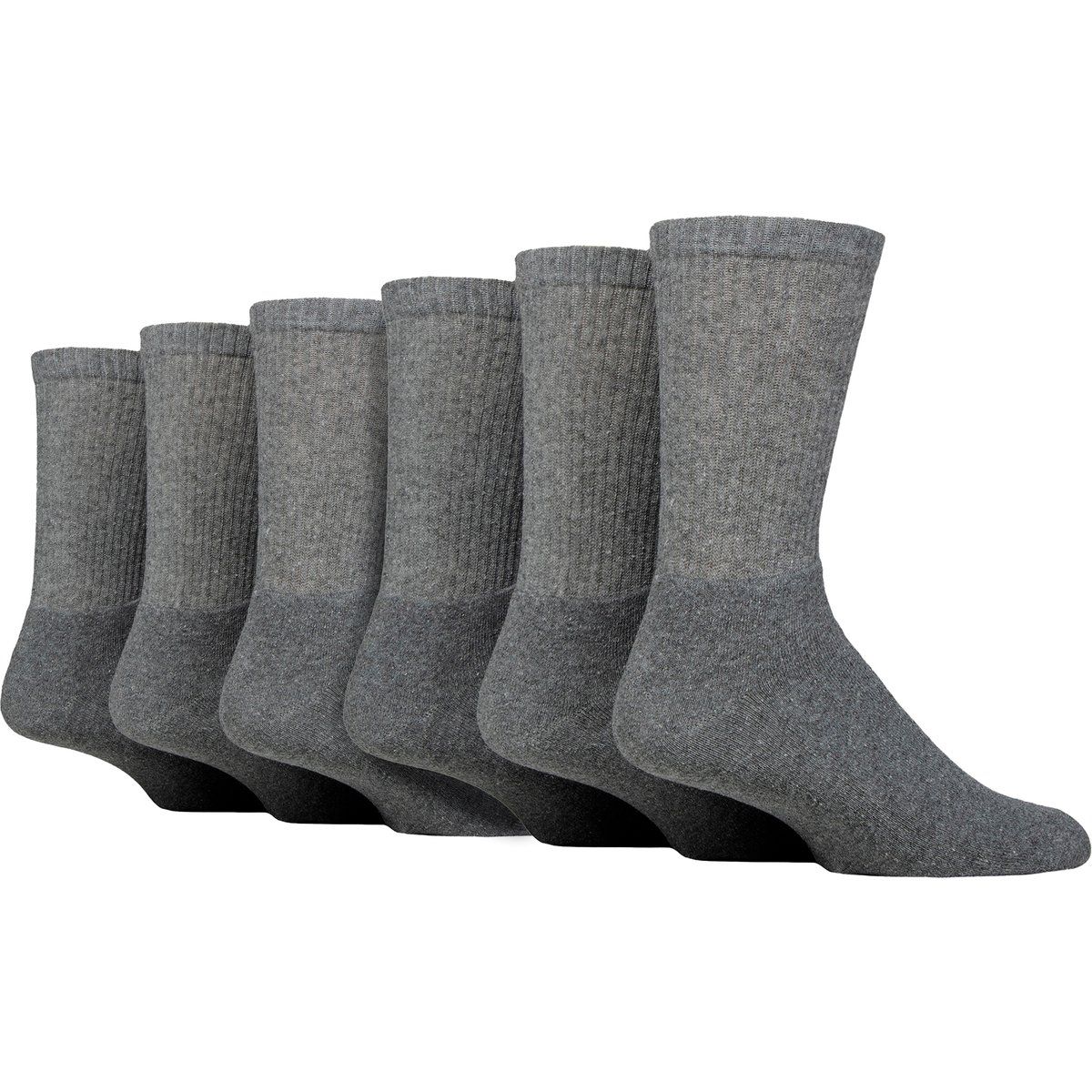 Gepolsterte Gerippte Crew Sportsocken