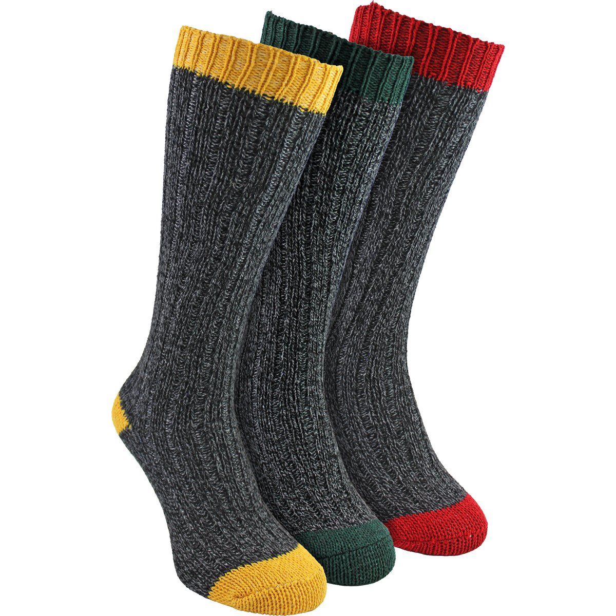Extra lange melierte Wollsocken