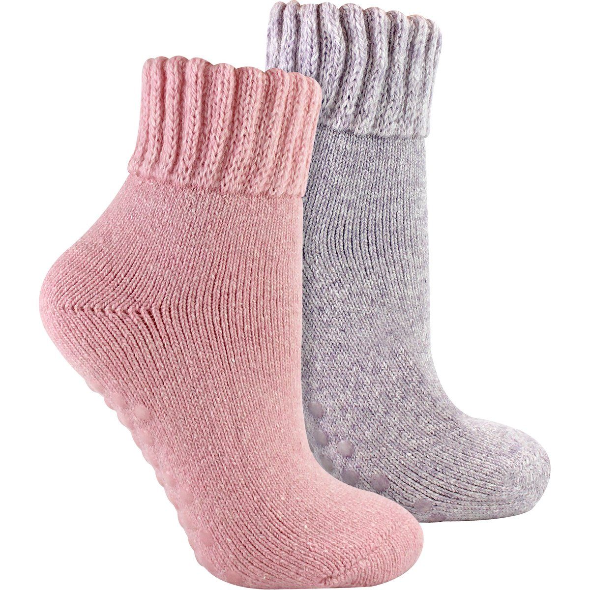 Warme Merinowoll-Slipper-Socken