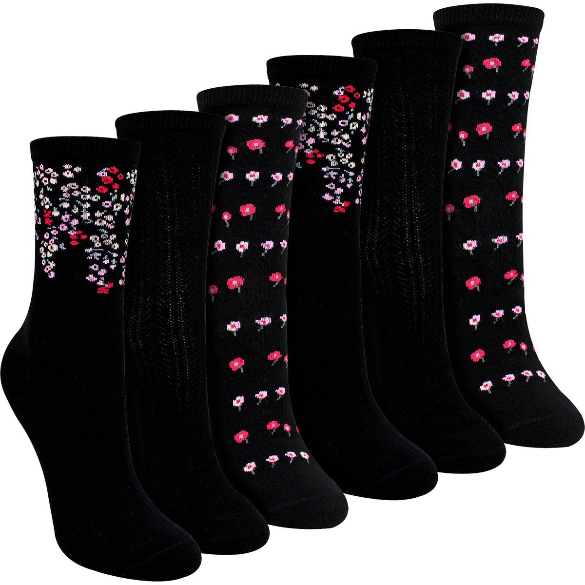Baumwollsocken-Set mit Blumenmuster