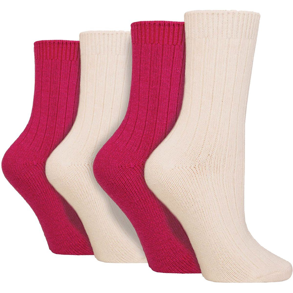 Gemütliche gerippte Kaschmir-Bettsocken