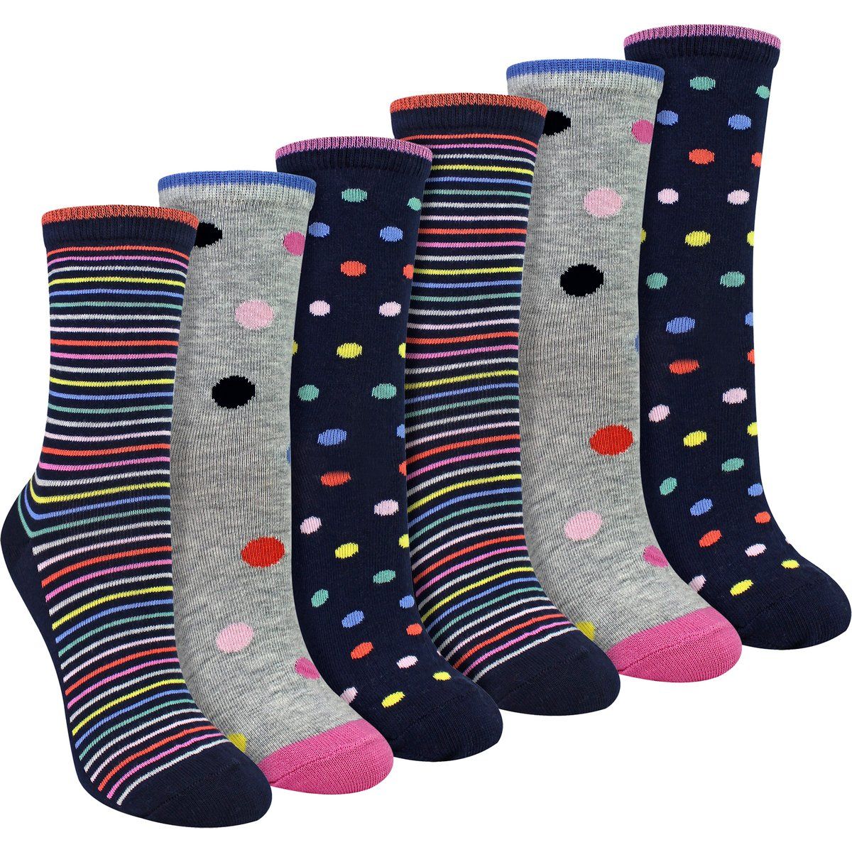 Verspielte Baumwollsocken mit Muster