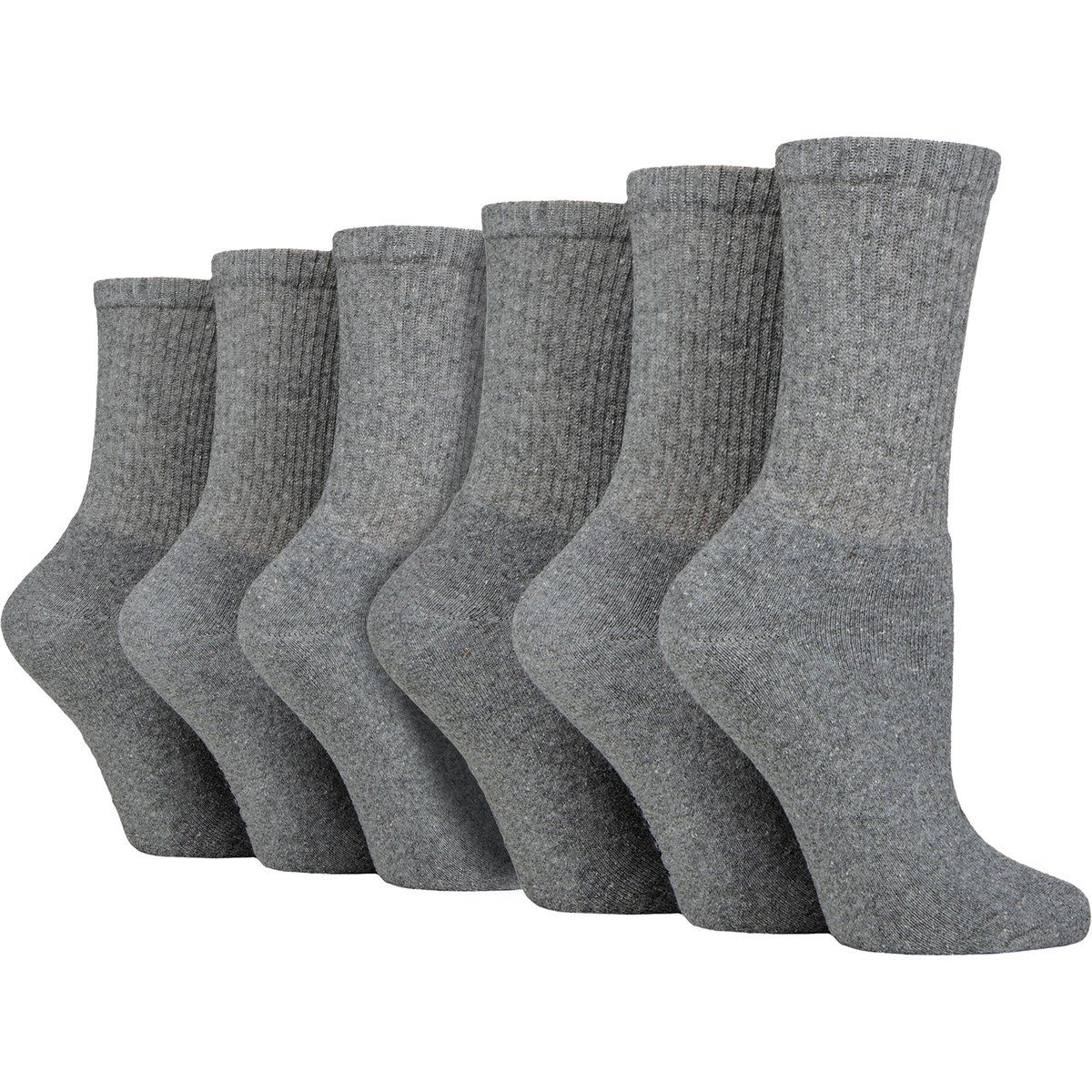 Gepolsterte Ripp-Performance Crew Socken