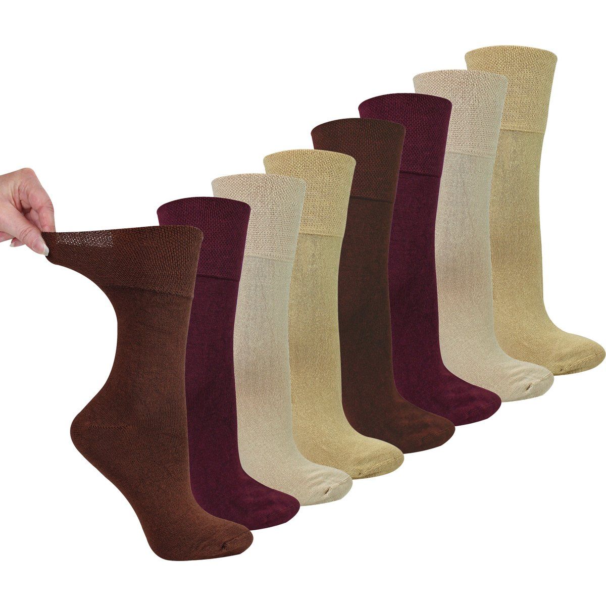Bambus-Komfortsocken ohne Gummizug