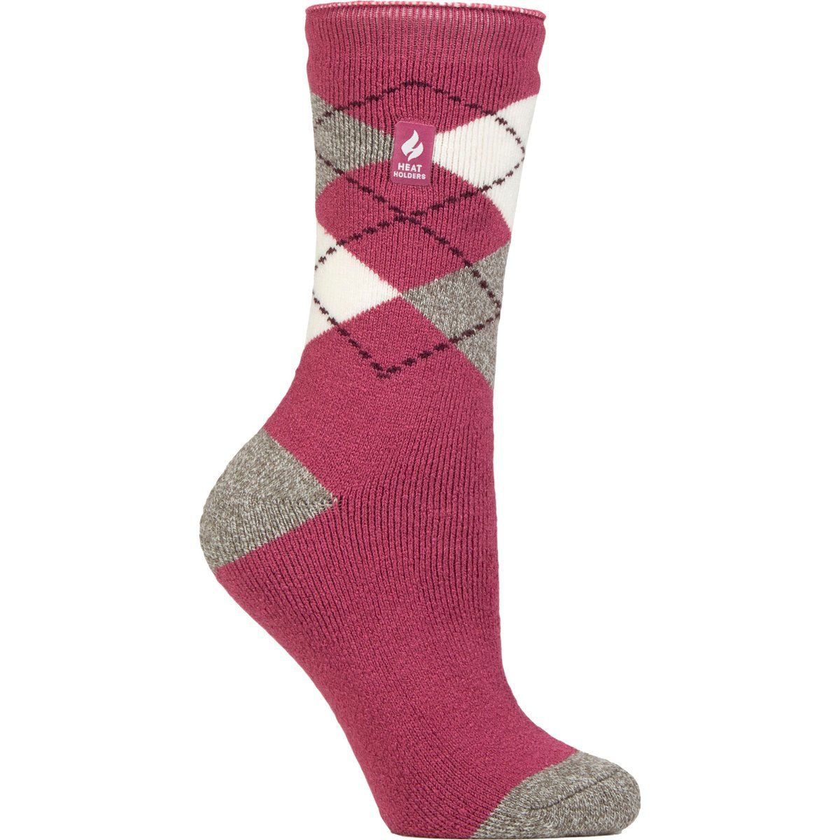 Gemusterte Argyle-Thermosocken