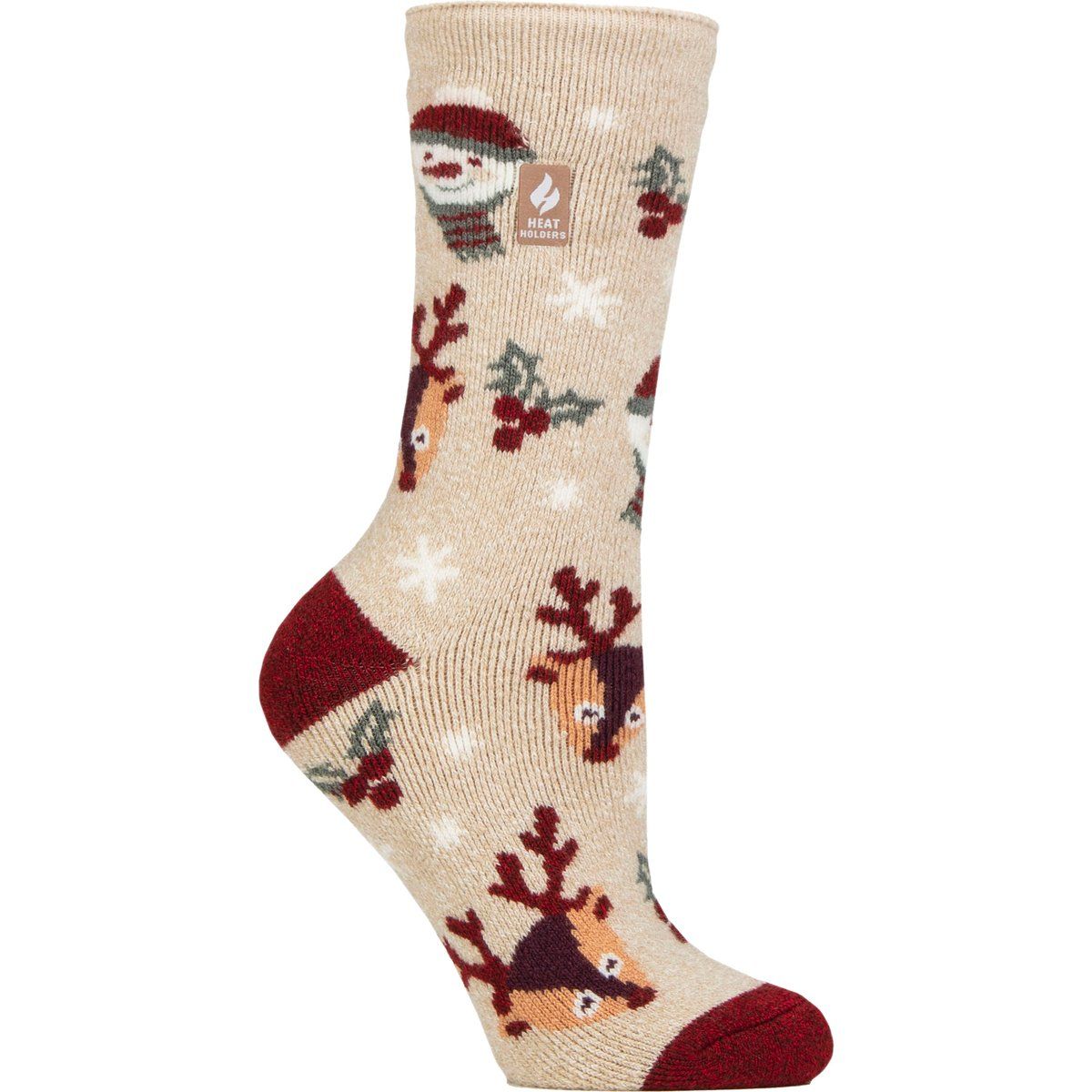 Festliche Thermo-Socken mit Rentier-Motiv