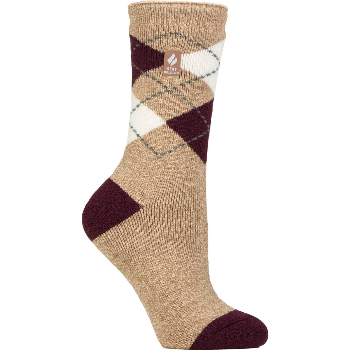 Thermosocken mit klassischem Rautenmuster