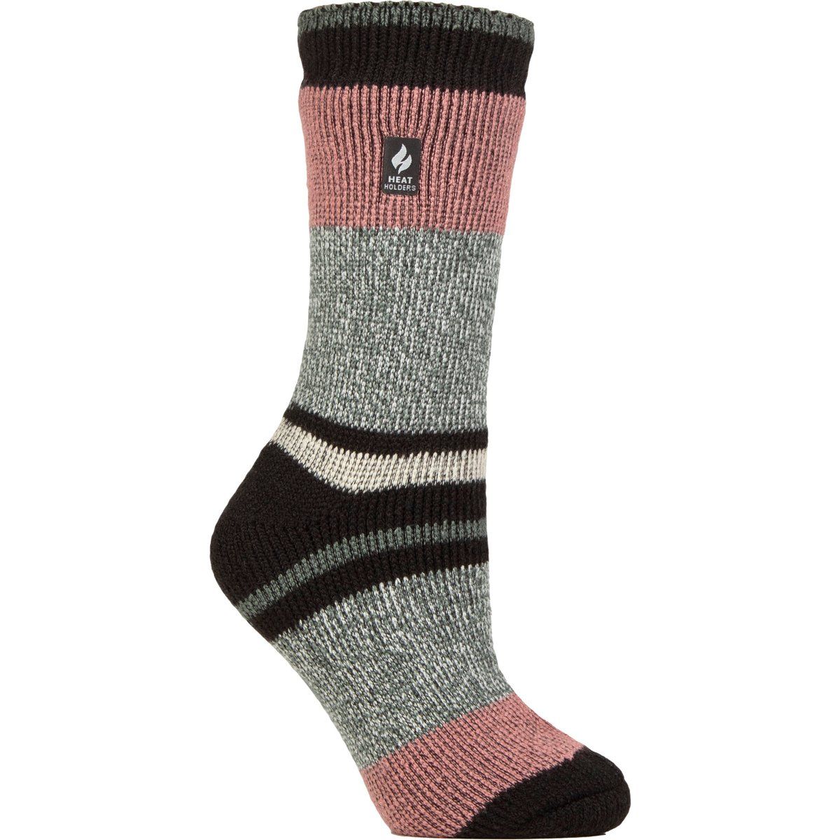 Grobgestrickte Gestreifte Thermosocken