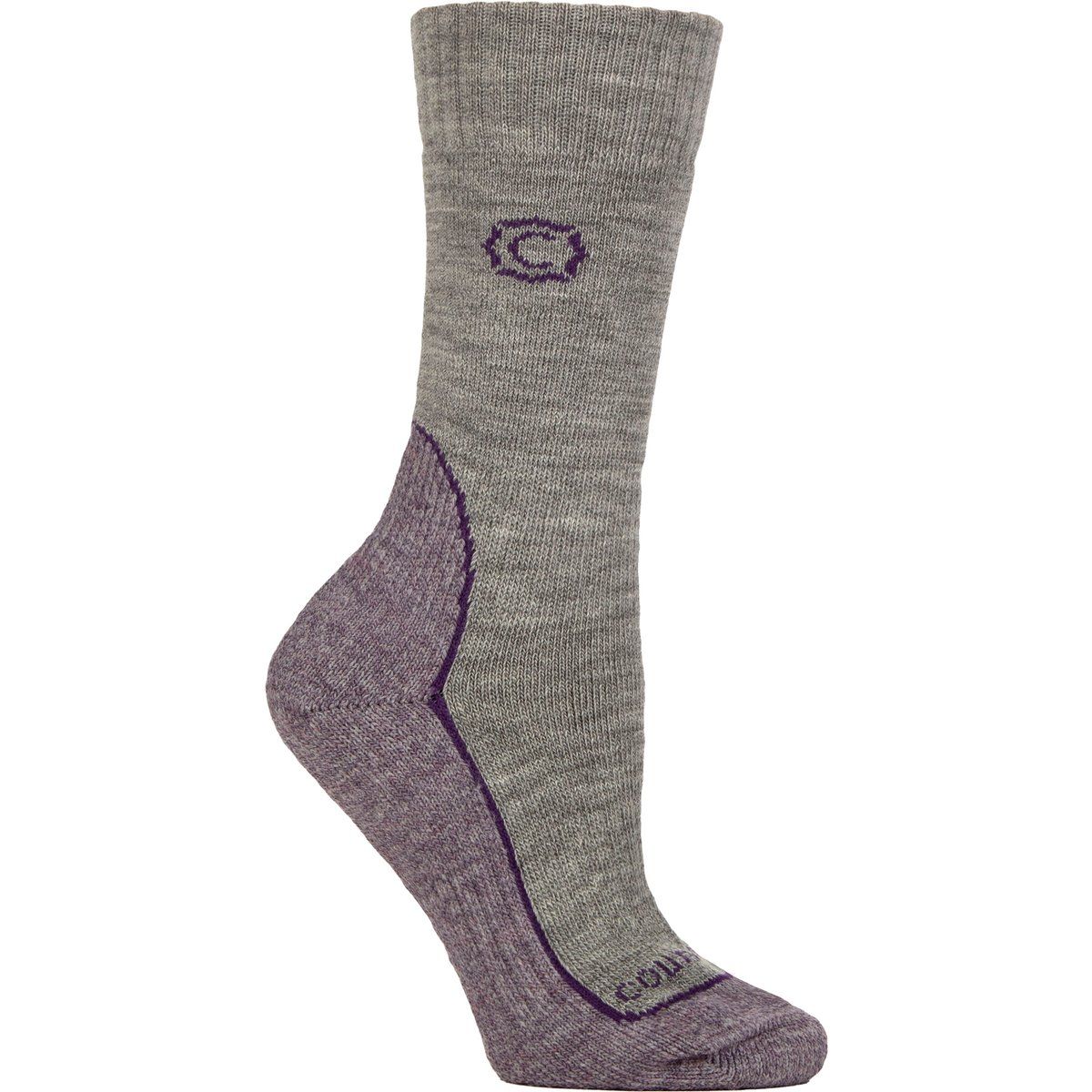 Gepolsterte Wollmisch-Wandersocken