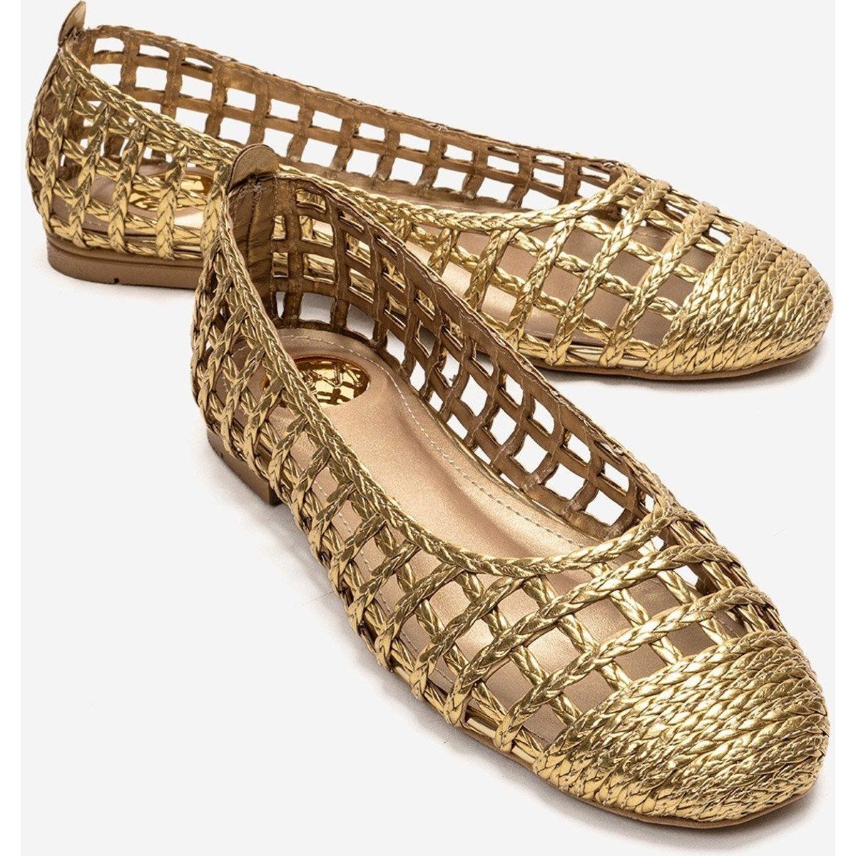 Elegante Flache Schuhe im Cage-Design