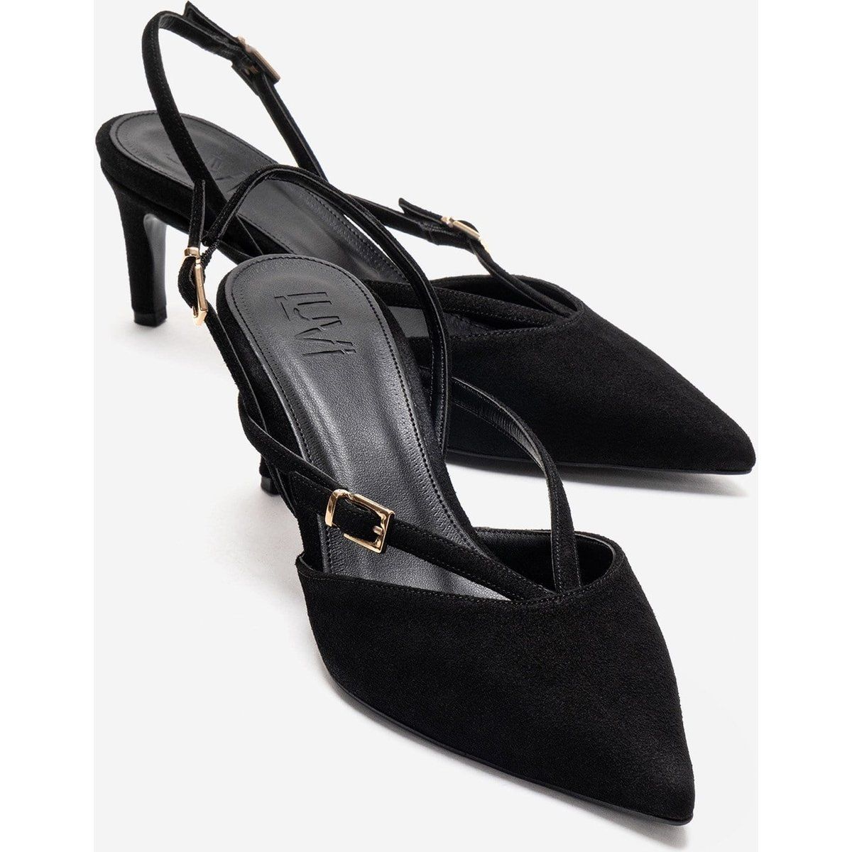 Minimalistische Stiletto-Pumps mit Riemendetails