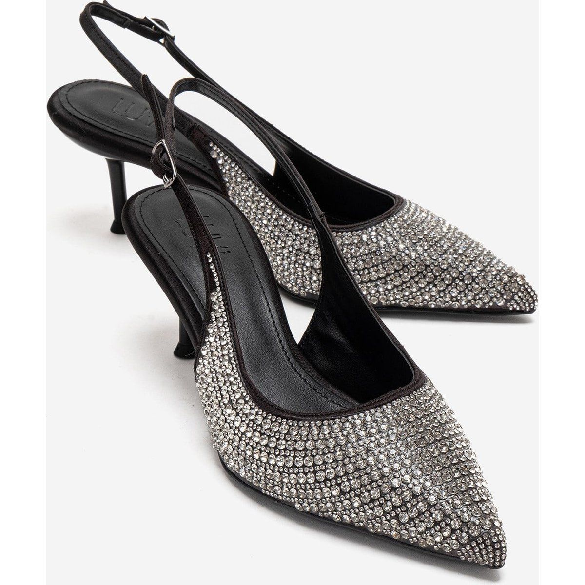 Verzierte Slingback-Stiletto-Pumps