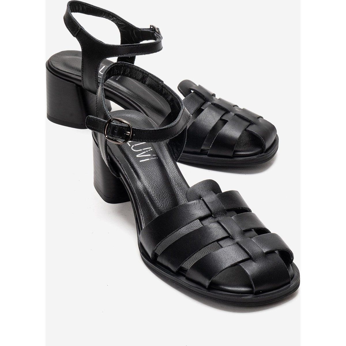 Fisherman-Sandalen mit Blockabsatz