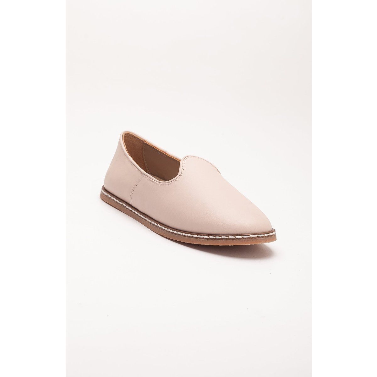 Minimalistische Leder-Slipper