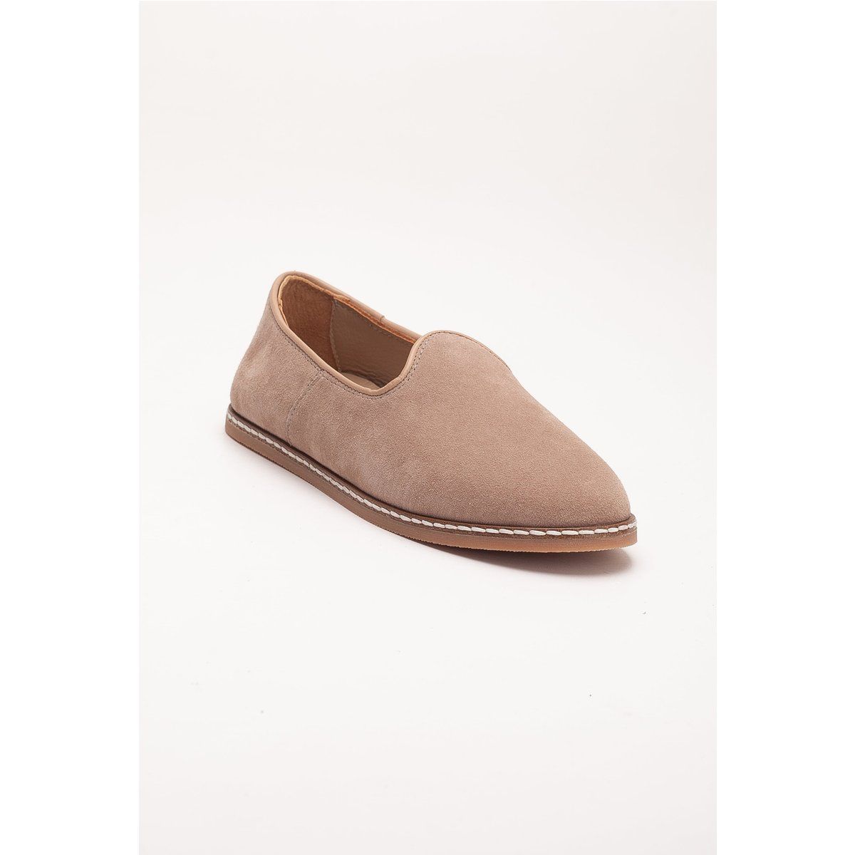 Spitze Wildleder-Slipper