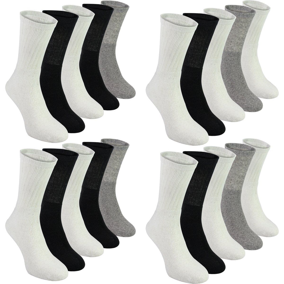 Gepolsterte Sportsocken im Mehrfachpack