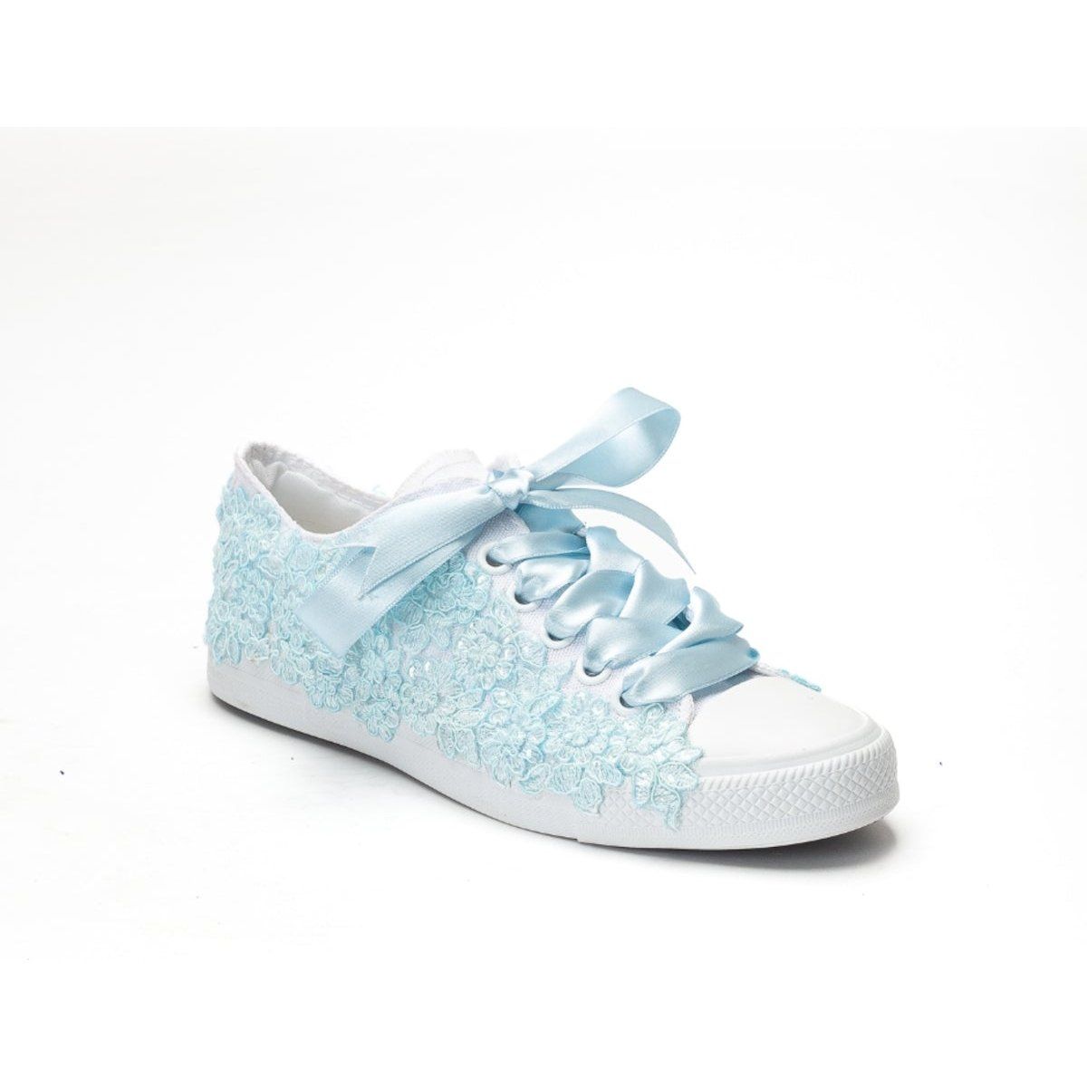 Braut-Sneaker mit floraler Spitze