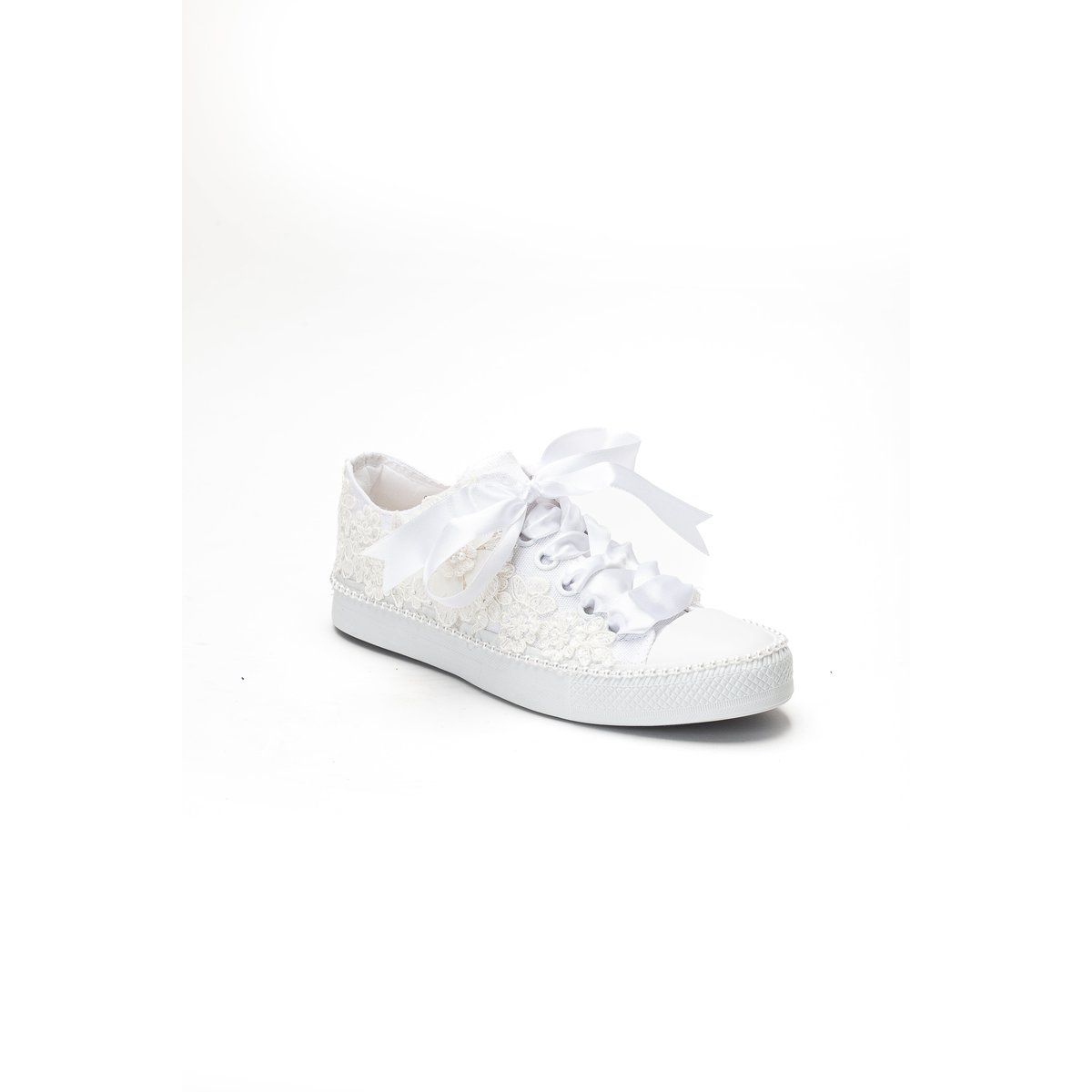 Elegante Braut-Sneaker aus Spitze