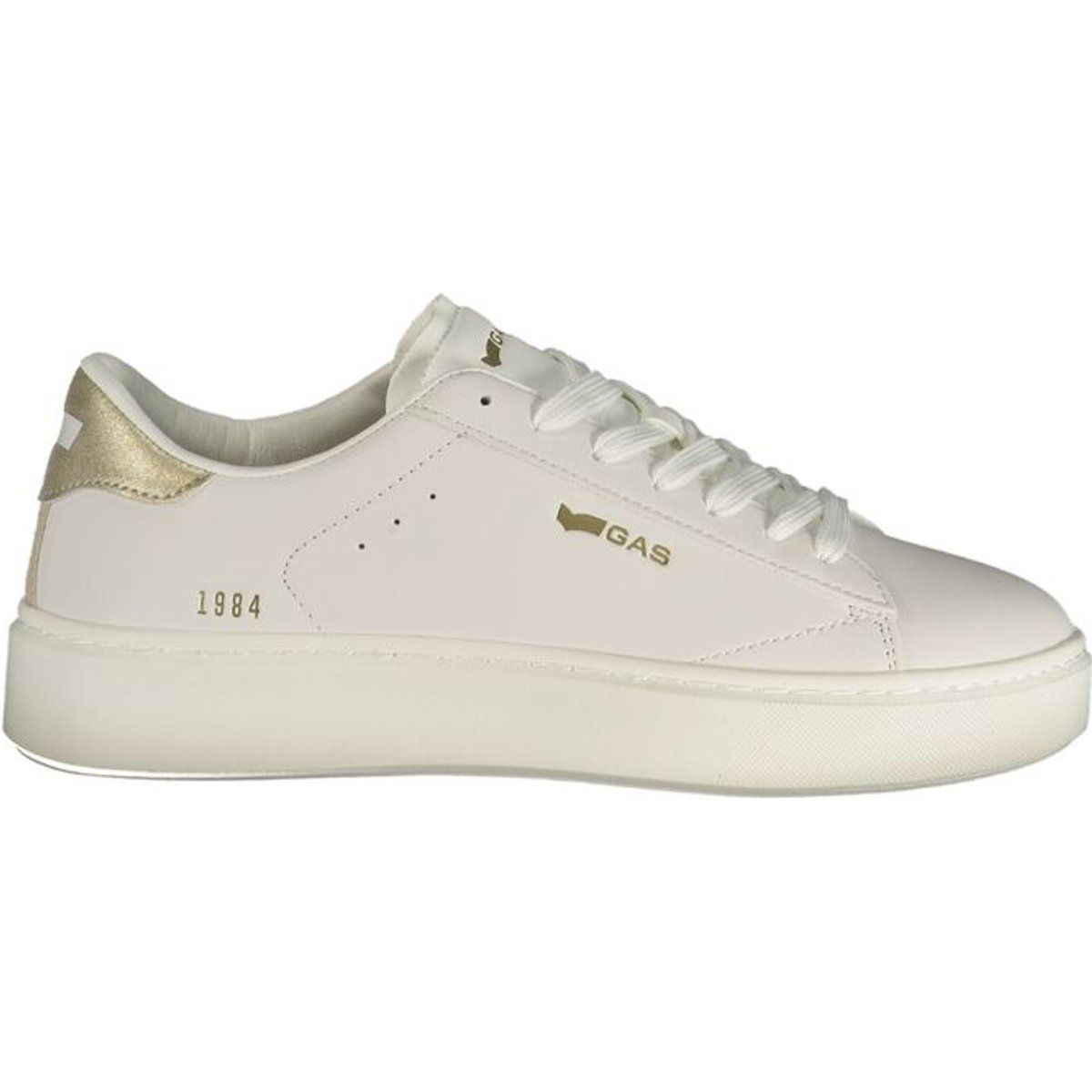Flacher Schnürsneaker mit Plateausohle