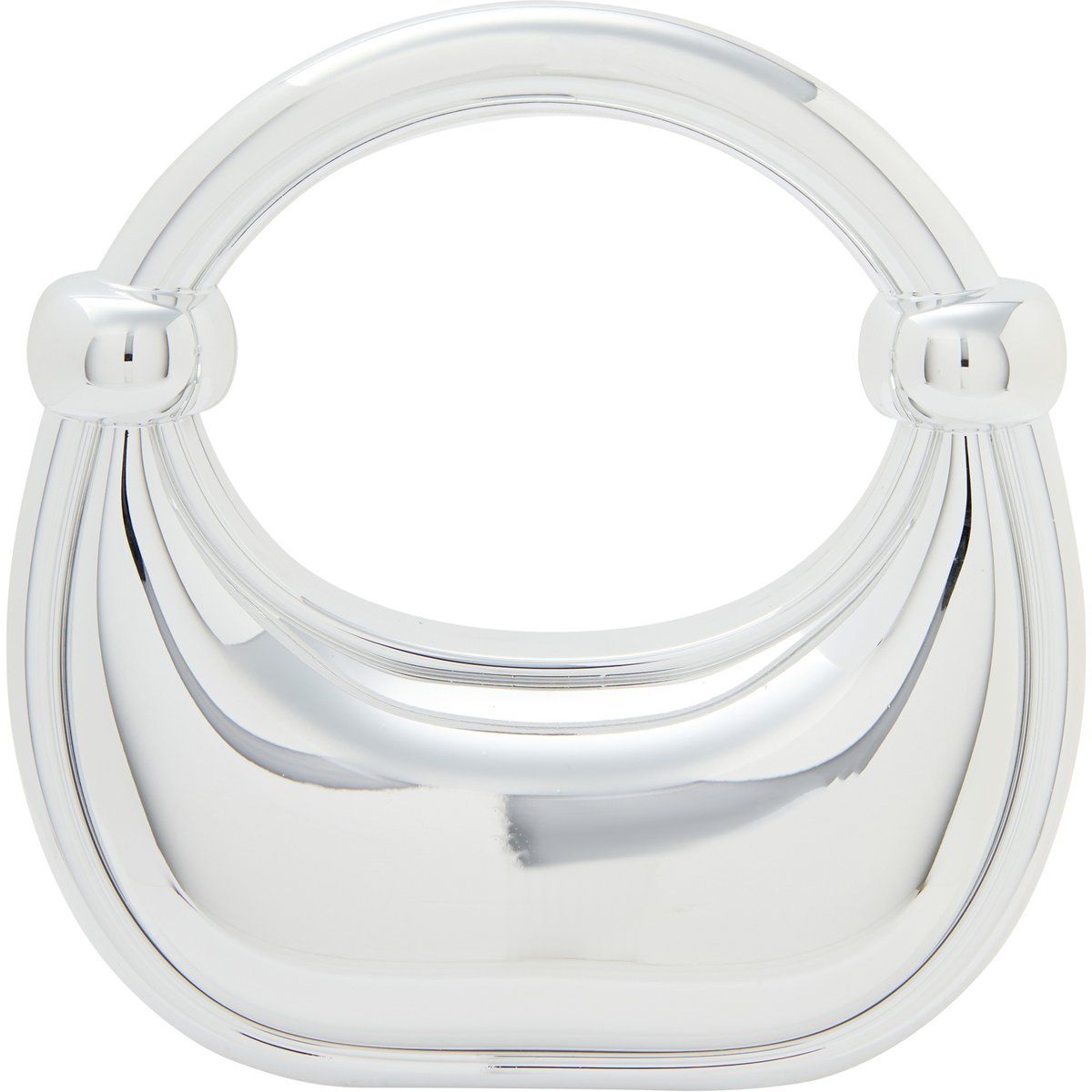Metallische Halbmond-Tasche