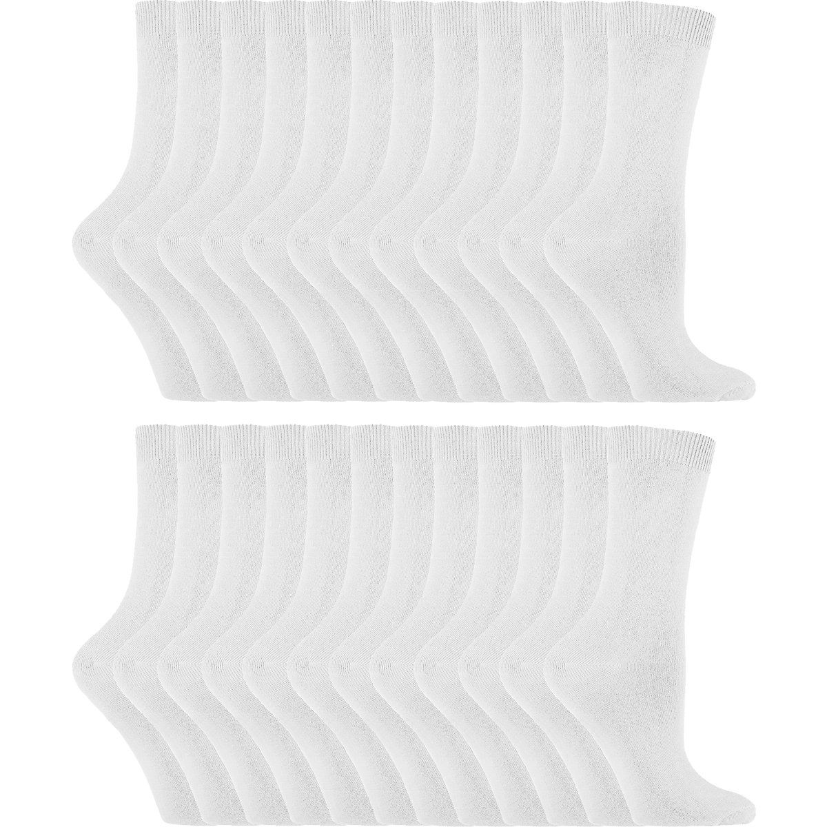 Schlichte gerippte Baumwoll-Mix Socken