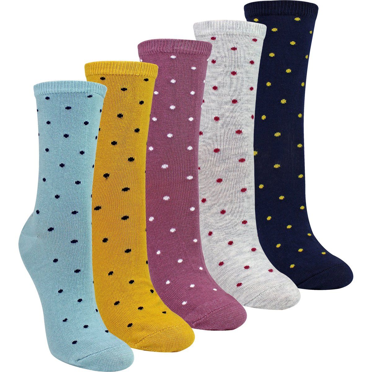 Weiche Polka-Dot-Socken aus Baumwolle