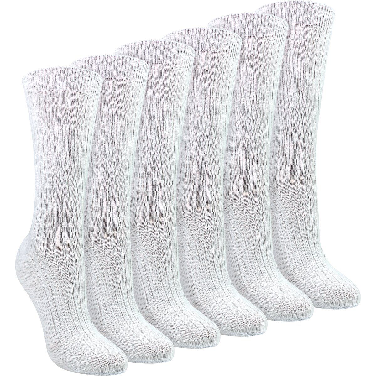 Atmungsaktive Gerippte Baumwoll-Wadensocken