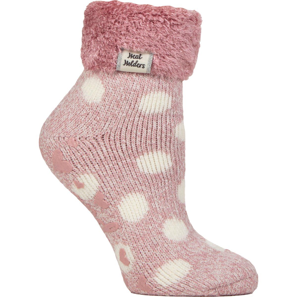 Kuschelige gepunktete Thermo-Lounge-Socken