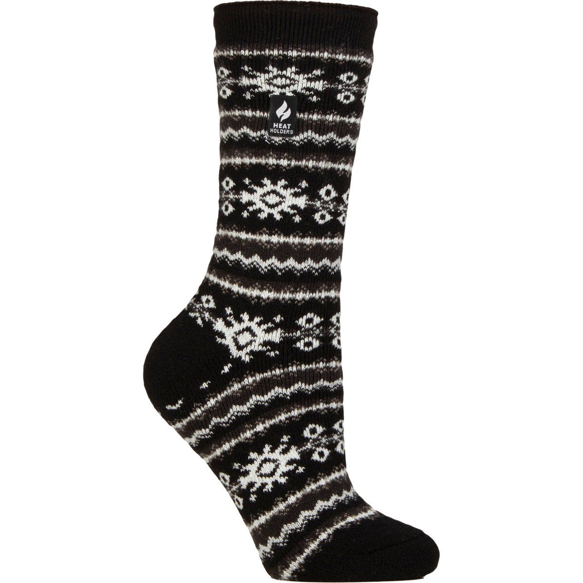 Thermosocken mit Fair-Isle-Strickmuster