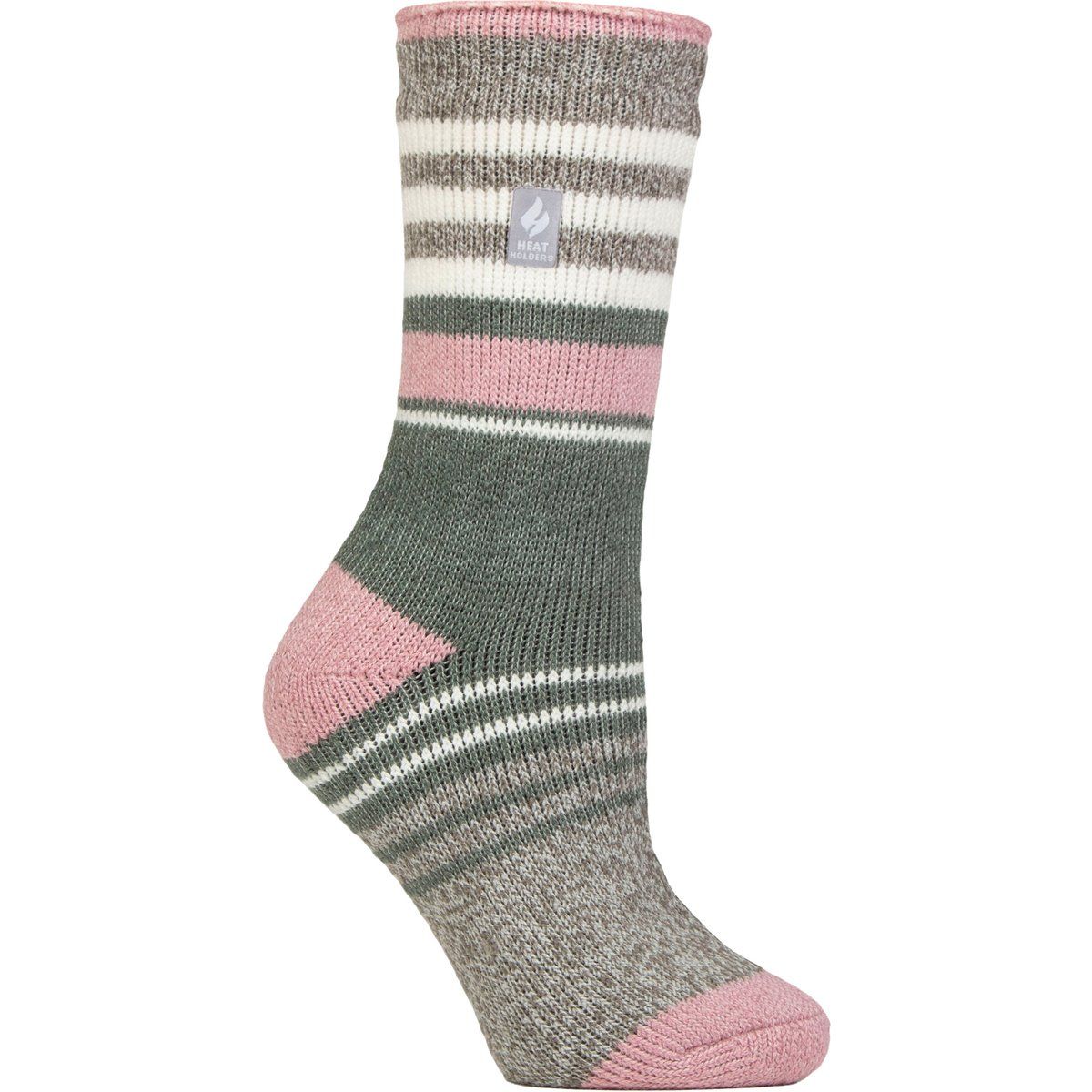 Gestreifte Thermo-Wintersocken