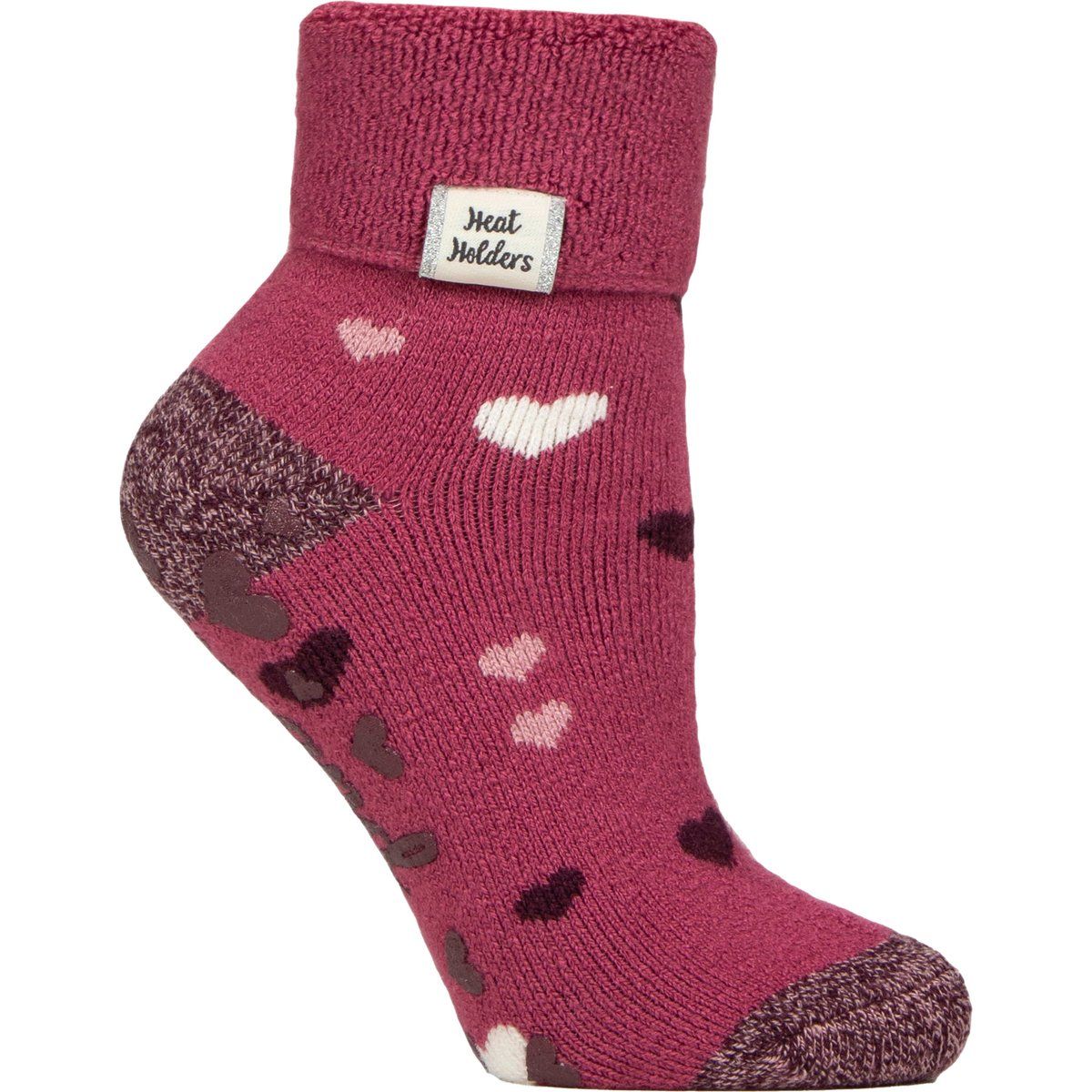 Lounge-Socken mit Herzmuster