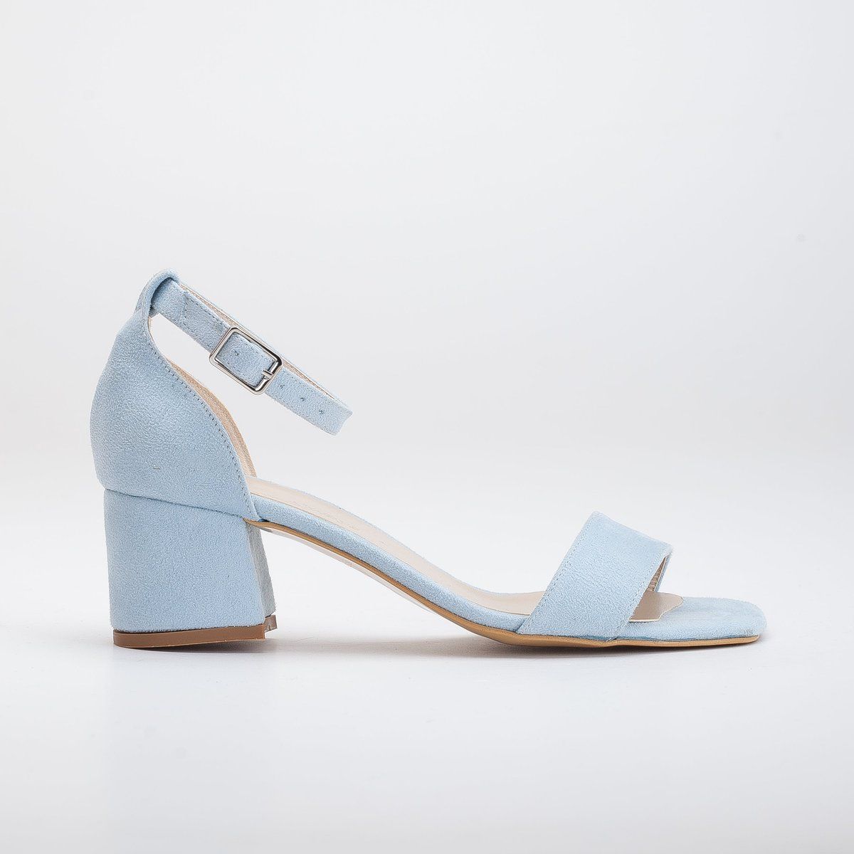 Blockabsatz-Sandalen mit Knöchelriemen