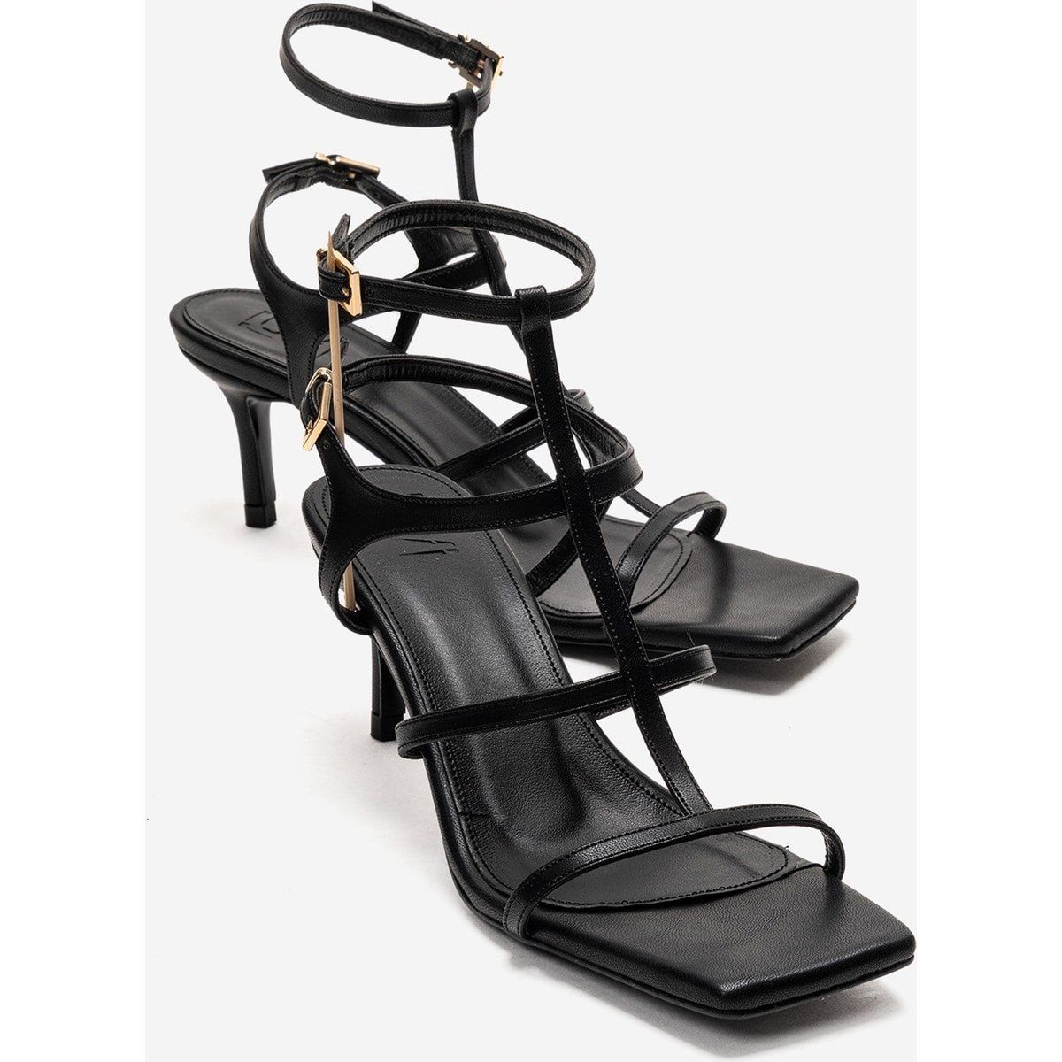 Elegante Riemchen-Stilettos mit Eckiger Zehenpartie