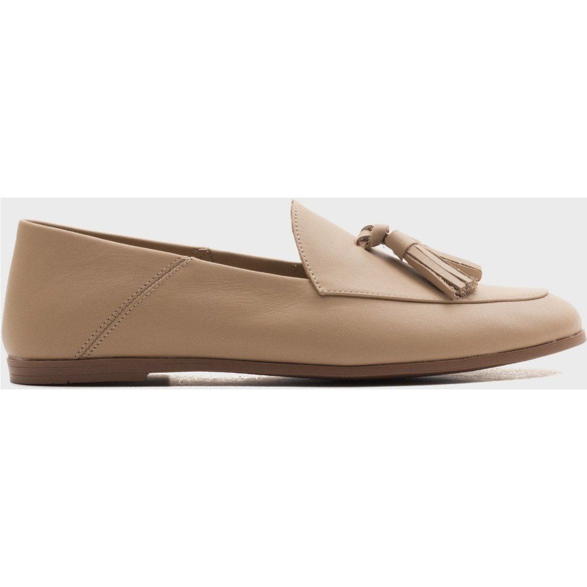 Weiche Leder-Loafer mit Quasten