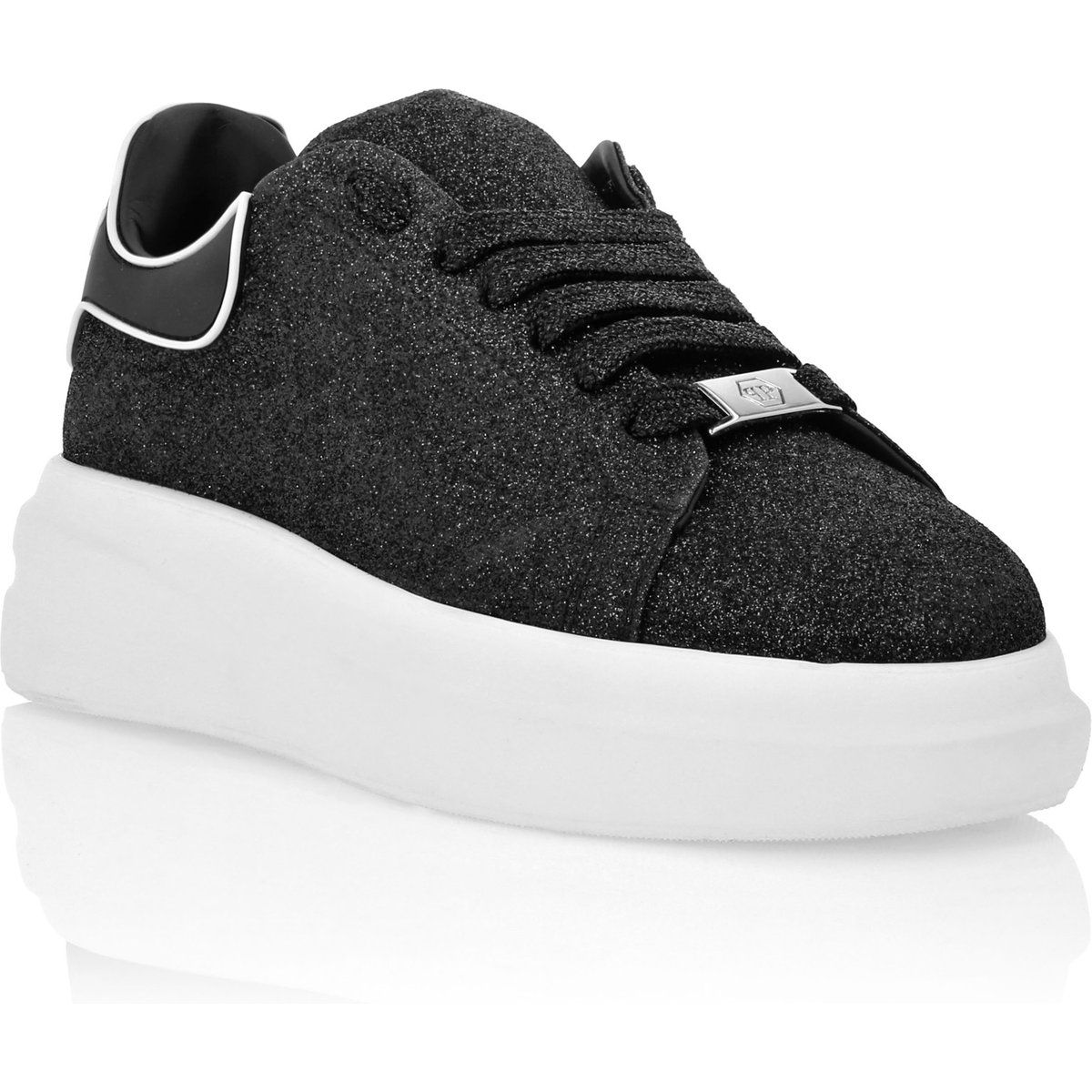 Glitter Plateau Lo-Top Sneaker