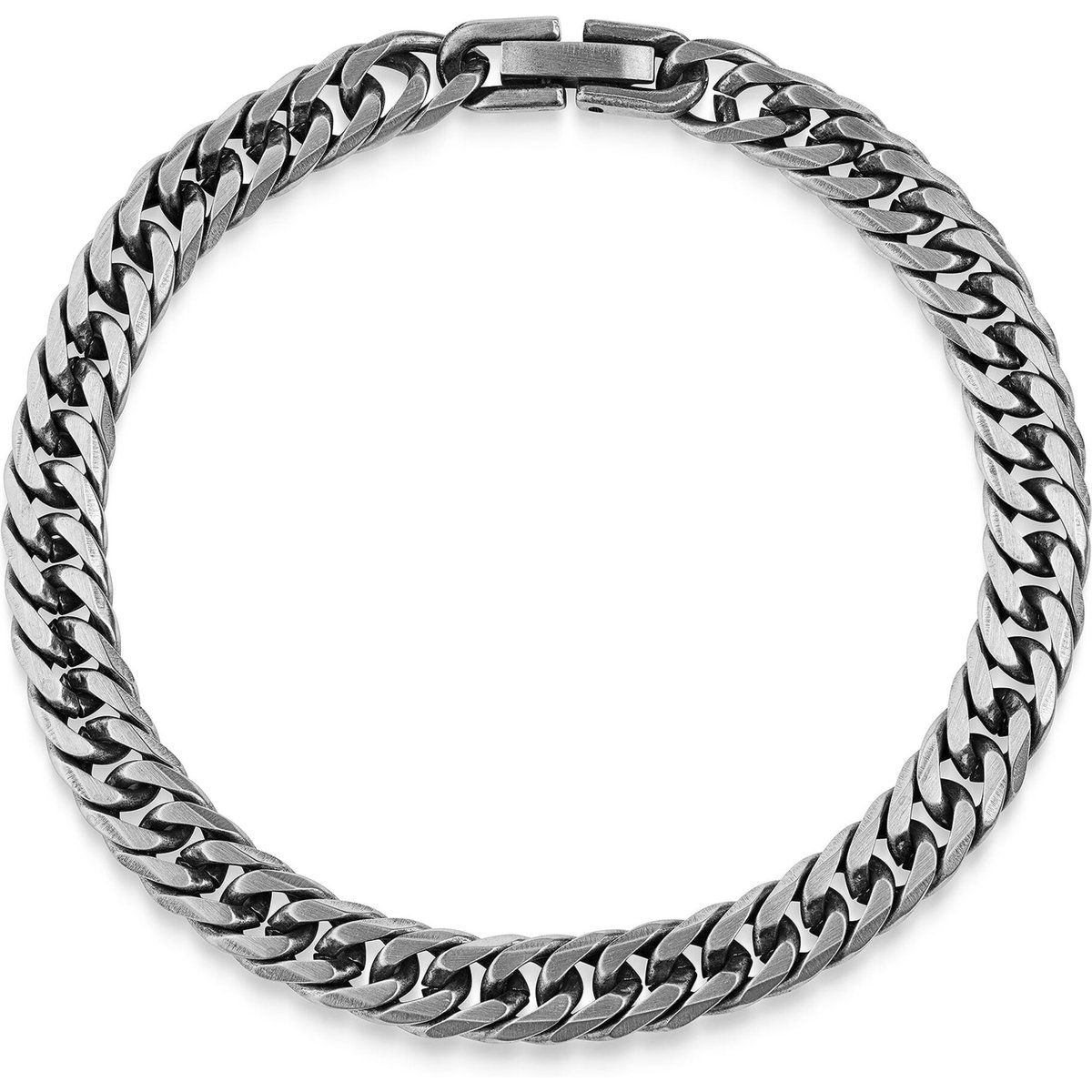 Massives Mattes Panzerketten Armband