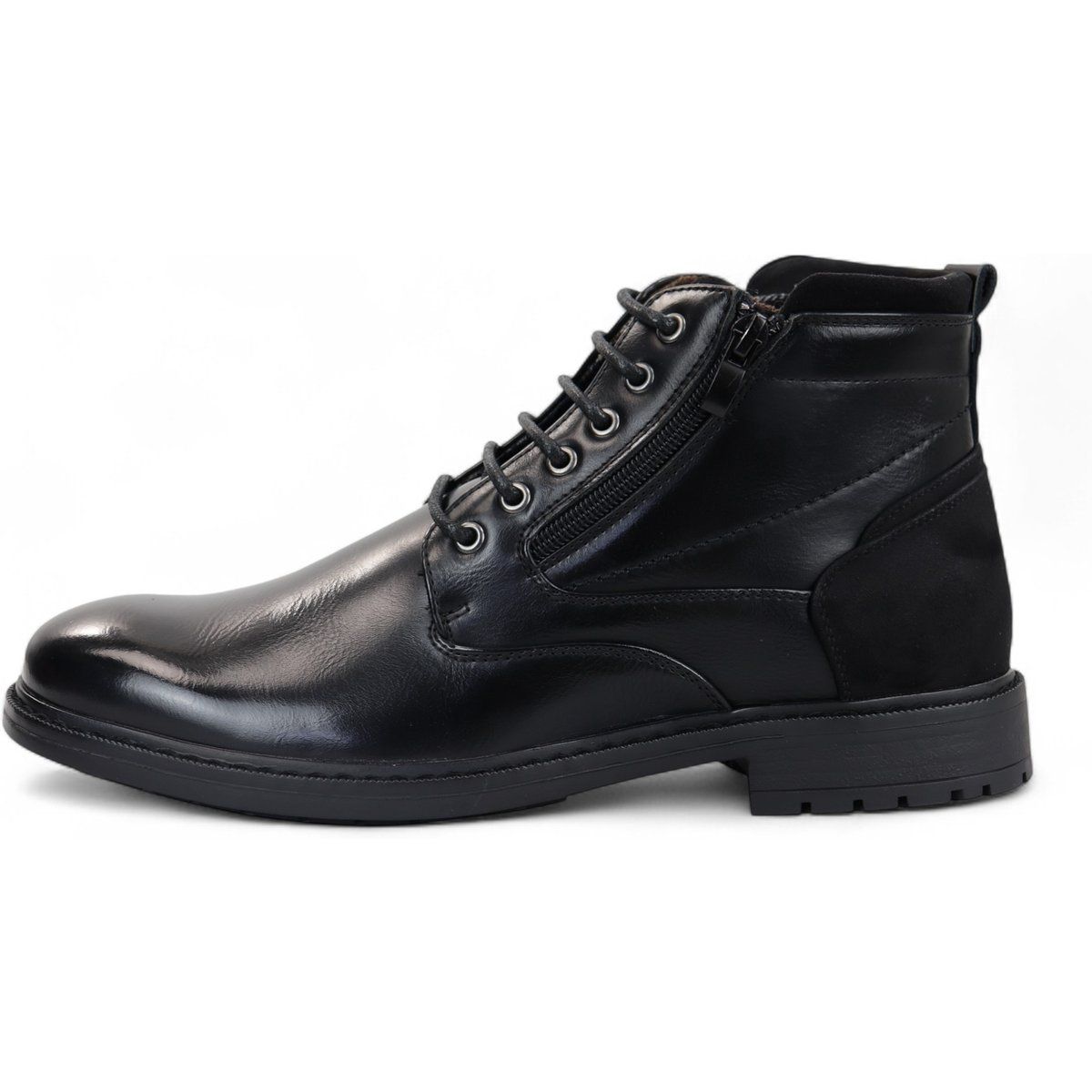 Robuste Biker-Stiefeletten zum Schnüren