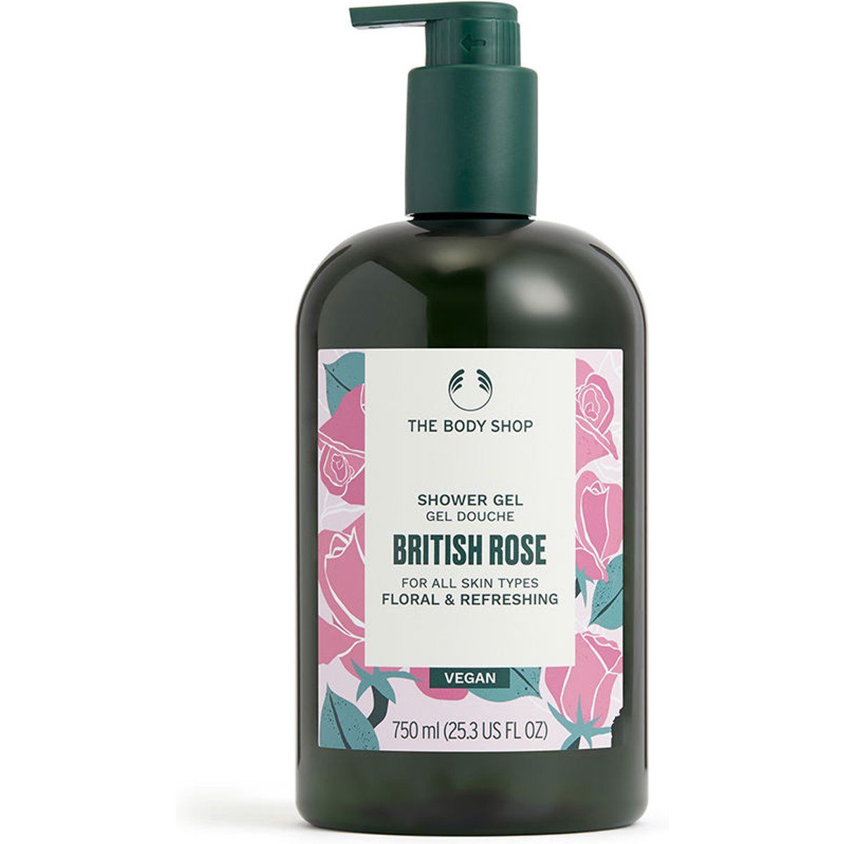 Erfrischendes Britisches Rosen Duschgel