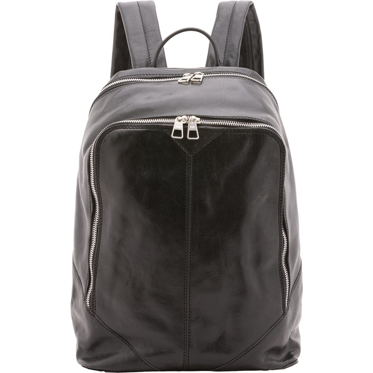 Minimalistischer Lederrucksack aus Narbenleder