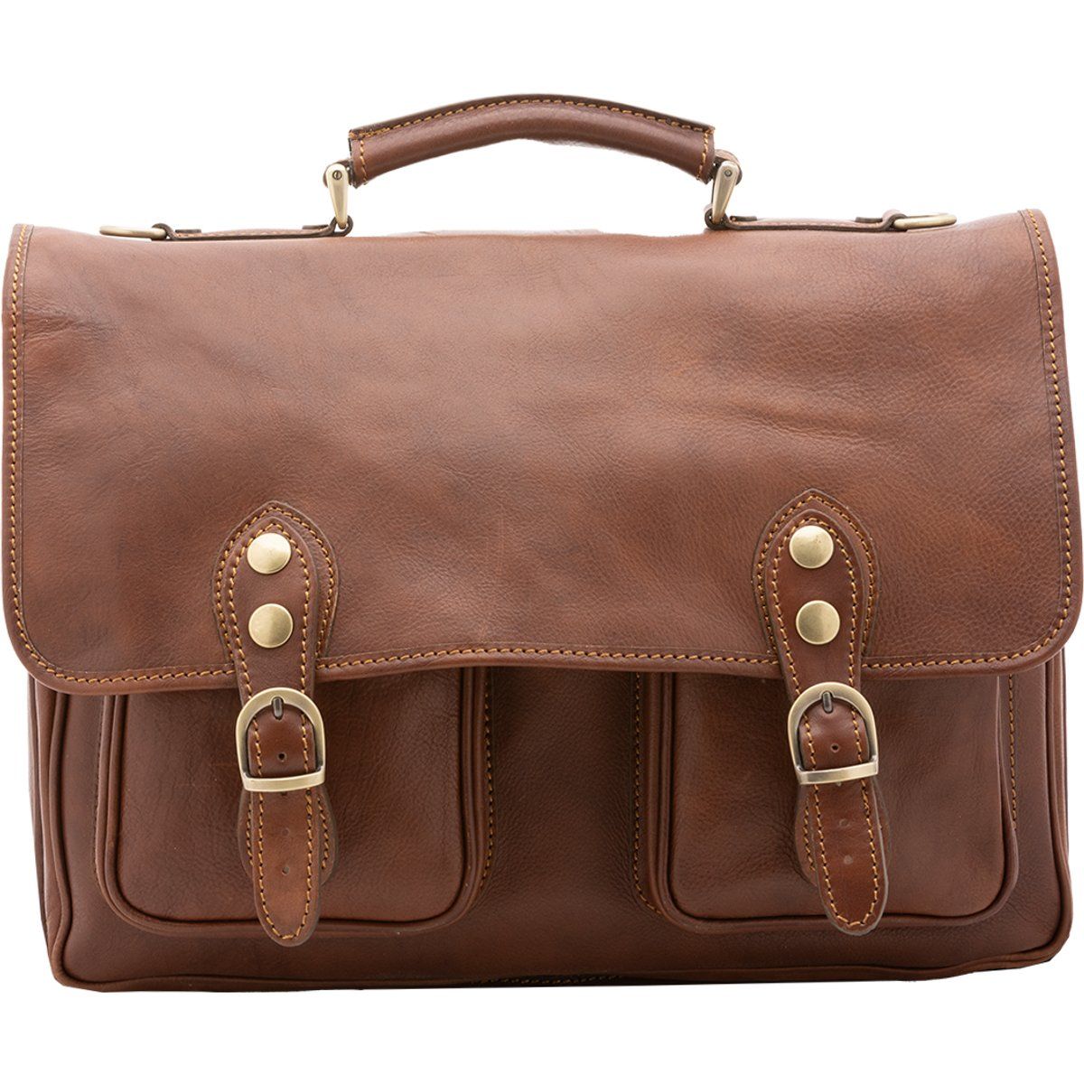 Leder-Aktentasche im Vintage-Stil