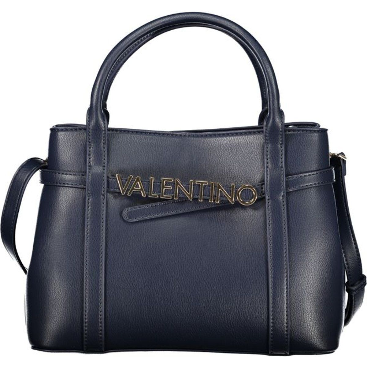 Strukturierte Handtasche mit Logodetail