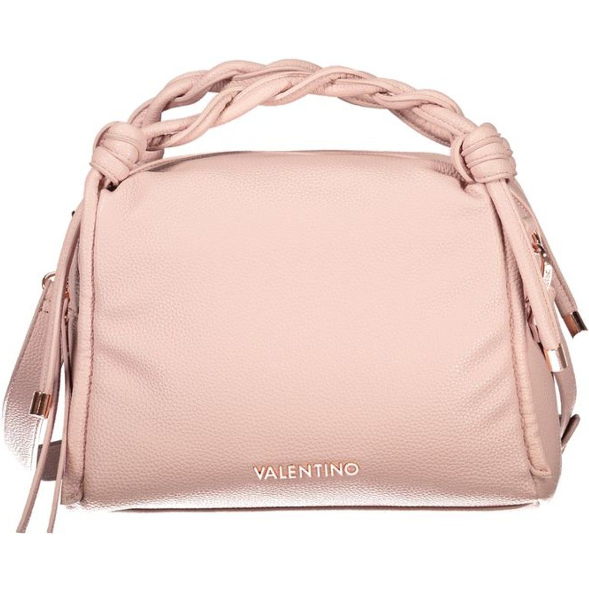 Boxy Handtasche mit geflochtenem Griff